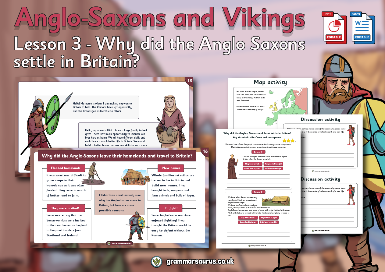 Year 5 History - Anglo-Saxons And Vikings - Why Did The Anglo Saxons ...