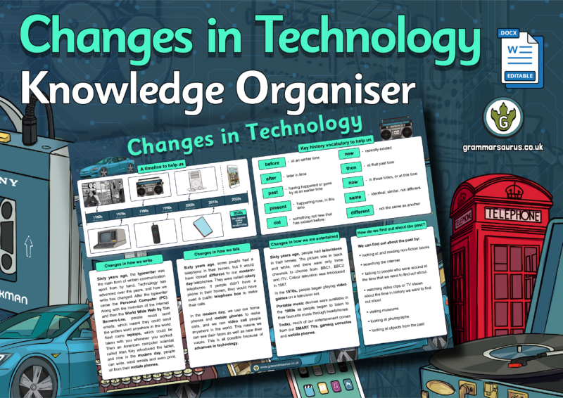 Changes in Technology - Grammarsaurus