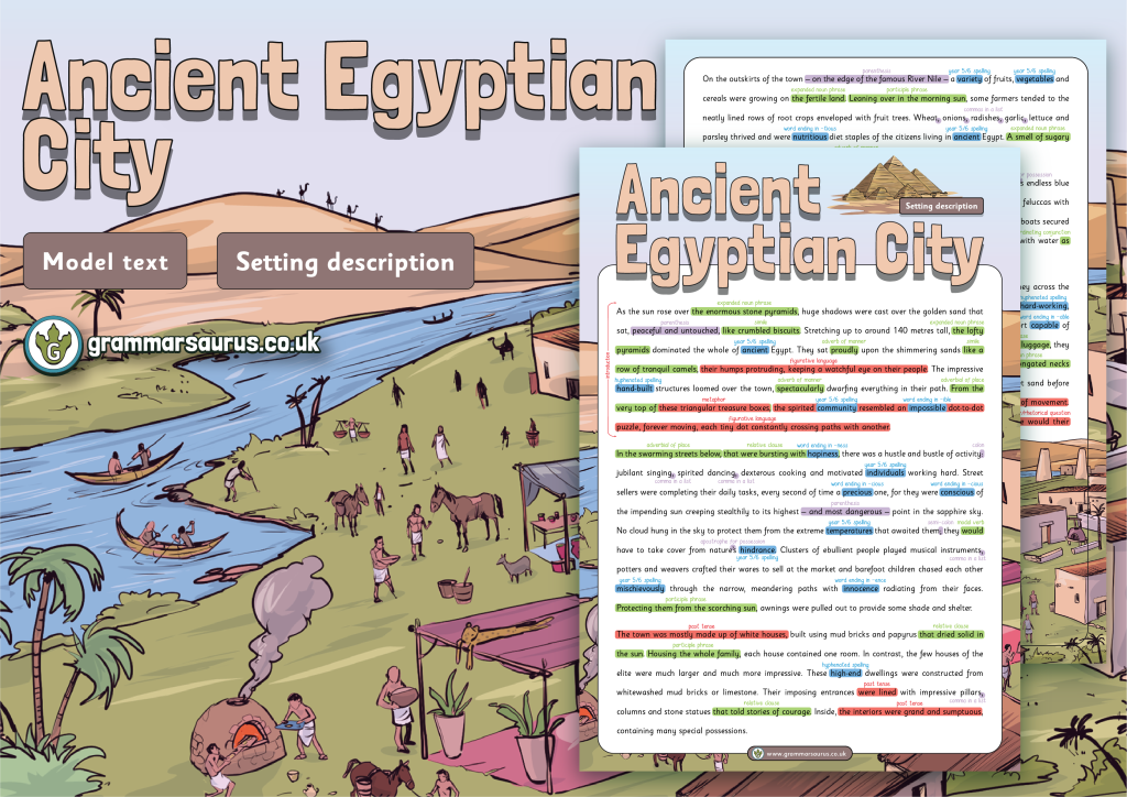 Year 6 Model Text – Setting Description – Ancient Egyptian City ( gbsct ...
