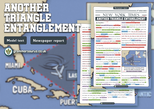 Year 6 Model Text - Newspaper report – Another Triangle Entanglement ...
