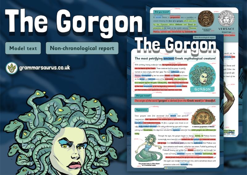 Year 5 Model Text – Non-chronological report – The Gorgon - Grammarsaurus