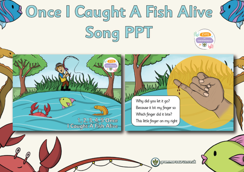 EYFS Nursery Rhymes – 1,2,3,4,5 Once I Caught A Fish Alive -Song PPT ...