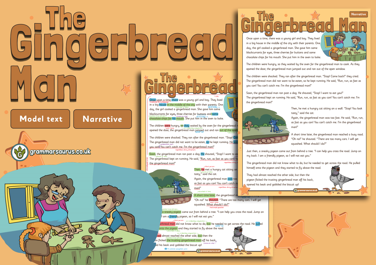 Year 1 Model Text Narrative The Gingerbread Man ( gbsct P1, Kindergarten & Senior infants