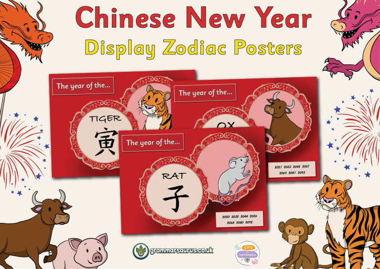 EYFS Chinese New Year – Display Zodiac Posters - Grammarsaurus