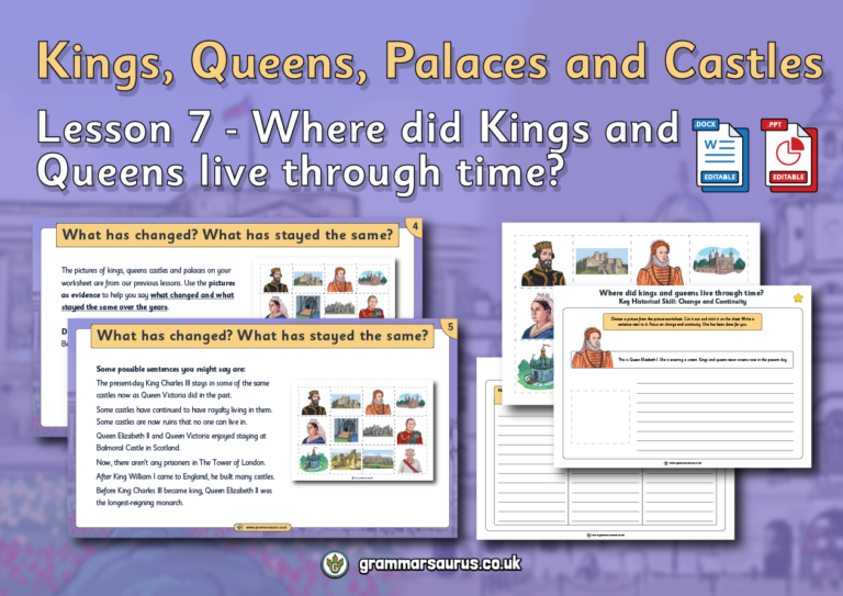 KS1 History – Kings, Queens and Castles – Where did Kings and Queens ...