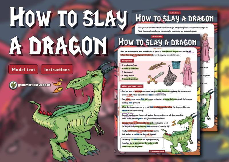 Instructions Model Text Year 2 Model Text – Instructions – How to slay a dragon - Grammarsaurus