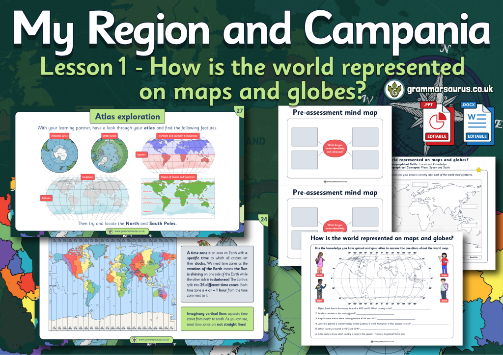 Year 4 Geography - How is the world represented on maps and globes ...