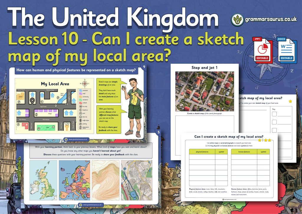 Year 3 - The United Kingdom - Page 2 of 2 - Grammarsaurus
