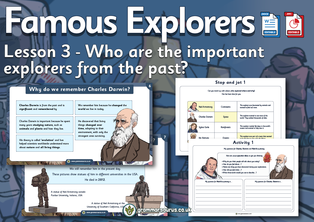 KS1 History Famous Explorers Who are the important explorers from