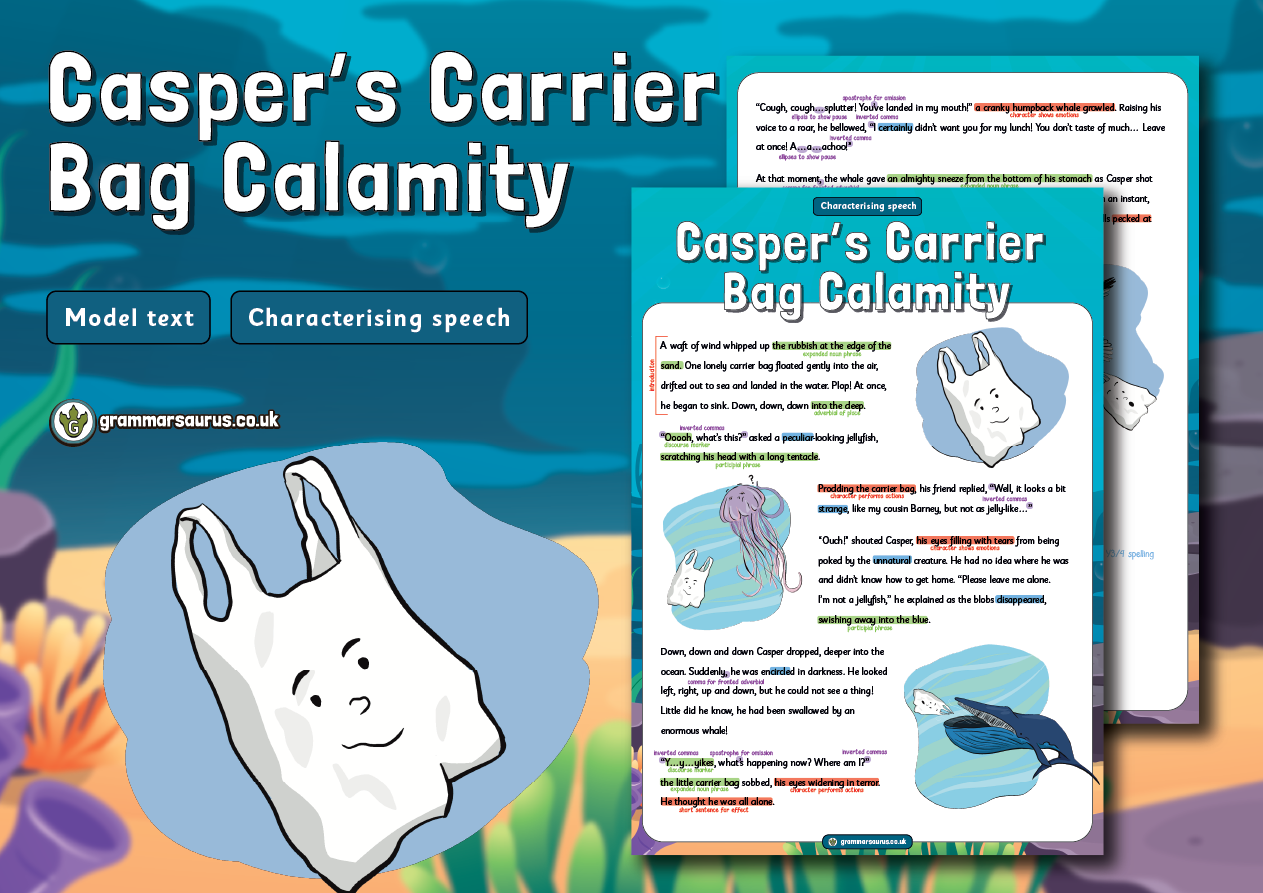 Year 4 Model Text – Characterising speech – Casper's Carrier Bag ...