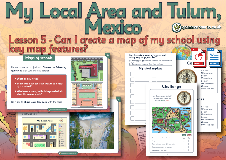 Year 2 Geography – My Local Area and Tulum, Mexico – Can I create a map ...