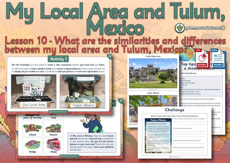 Year 2 Geography My Local Area And Tulum Mexico What Are The