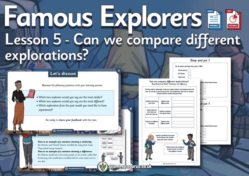 KS1 History – Famous Explorers – Can We Compare Different Explorations ...