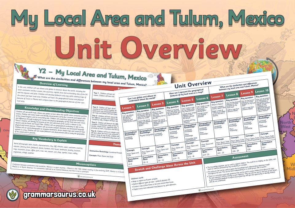 KS1 Geography Page 3 of 3 Grammarsaurus