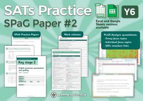 SPaG Practice Tests - Grammarsaurus