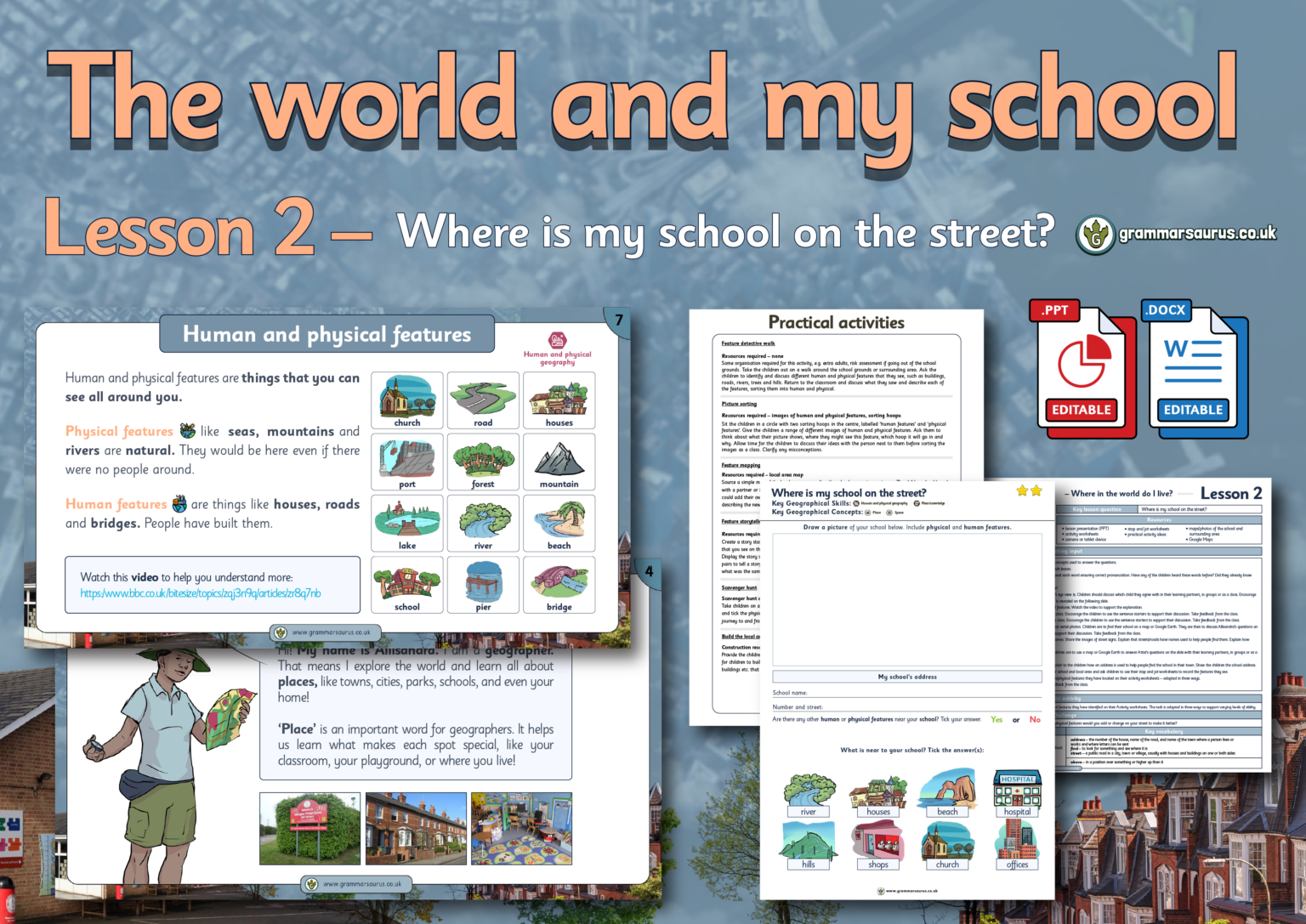 Year 1 Geography - The World and My School - Where is my school on the ...