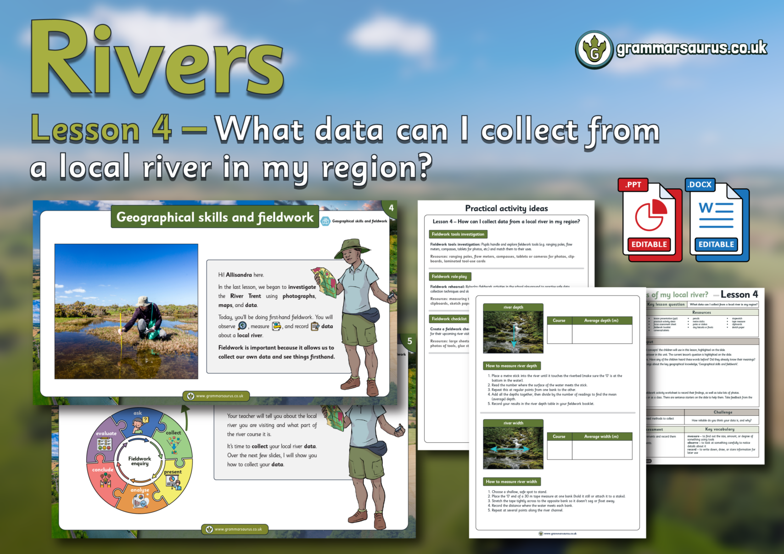 Year 5 Geography – Rivers –What data can I collect from a local river ...