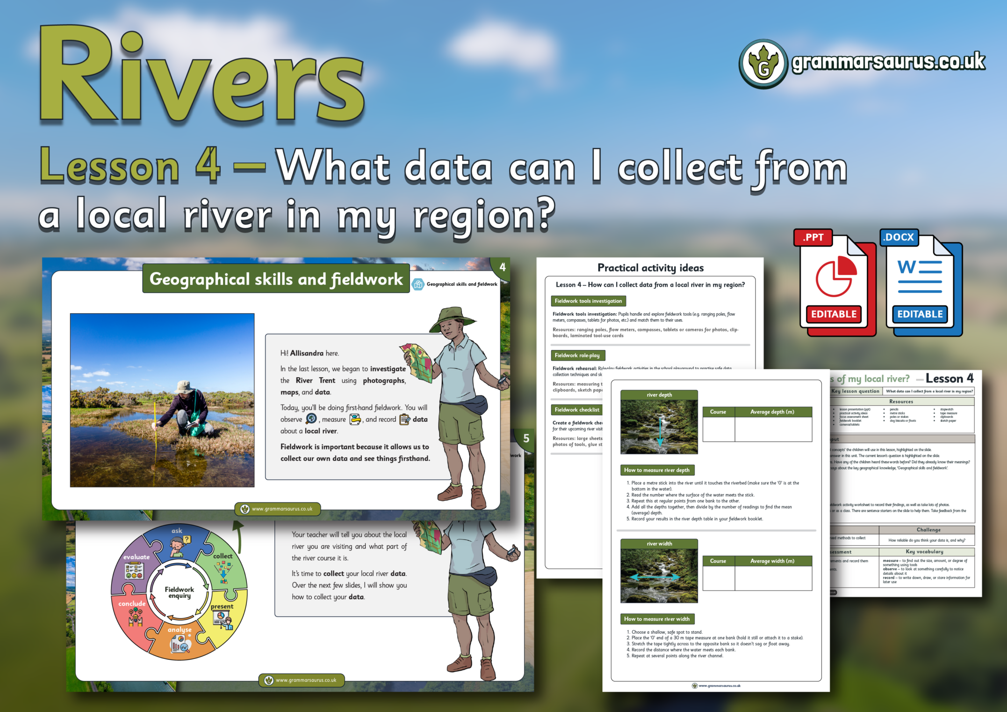 Year 5 Geography – Rivers –What data can I collect from a local river ...