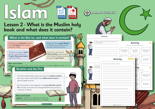 KS1 RE – Islam – What is the Muslim holy book and what does it contain ...