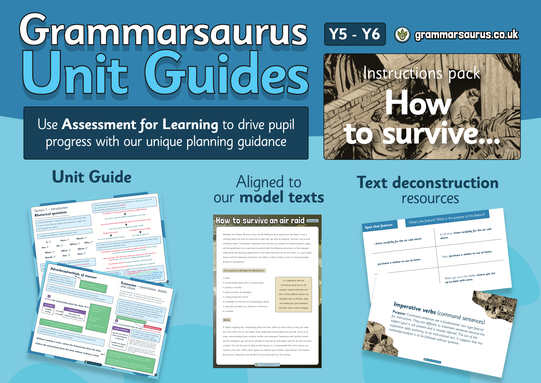 Y5/6 Unit Guide – Instructions - How to survive... - Grammarsaurus