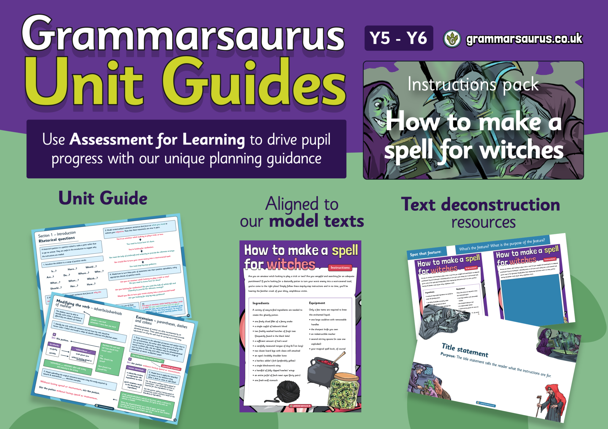 Y5/6 Unit Guide – Instructions – How to make a witches' spell ...