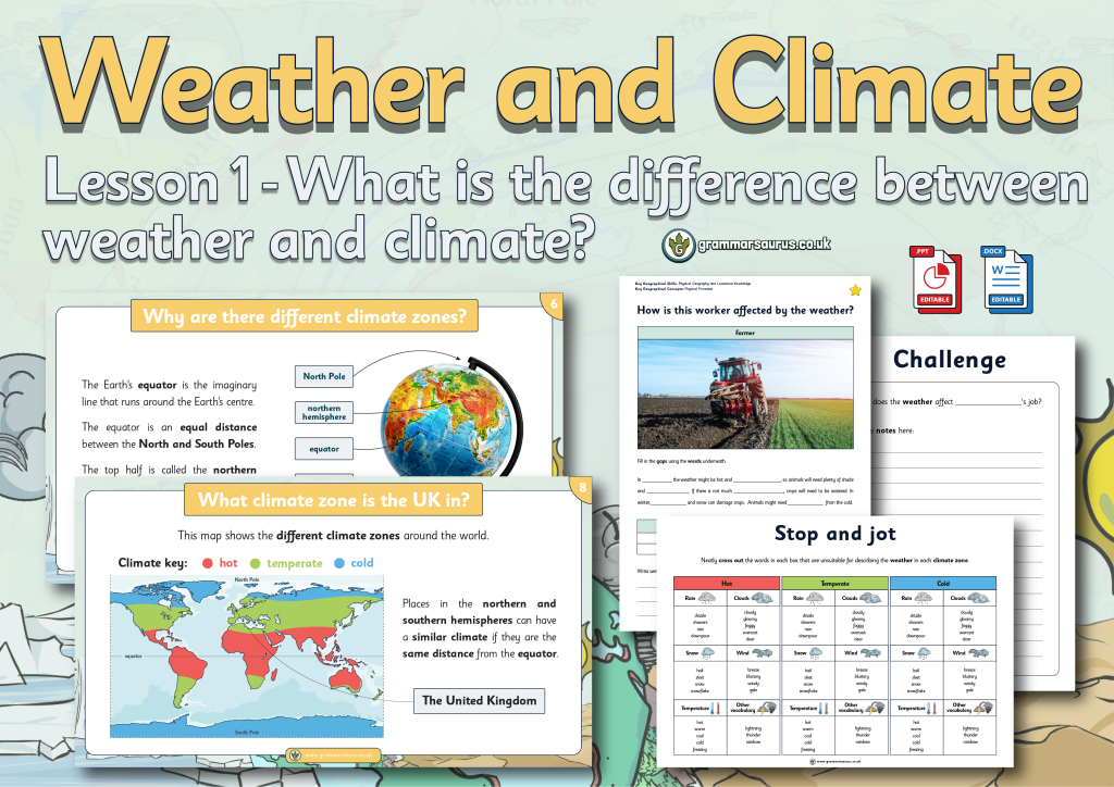 Year 2 Geography – Weather and Climate – What is the difference between ...