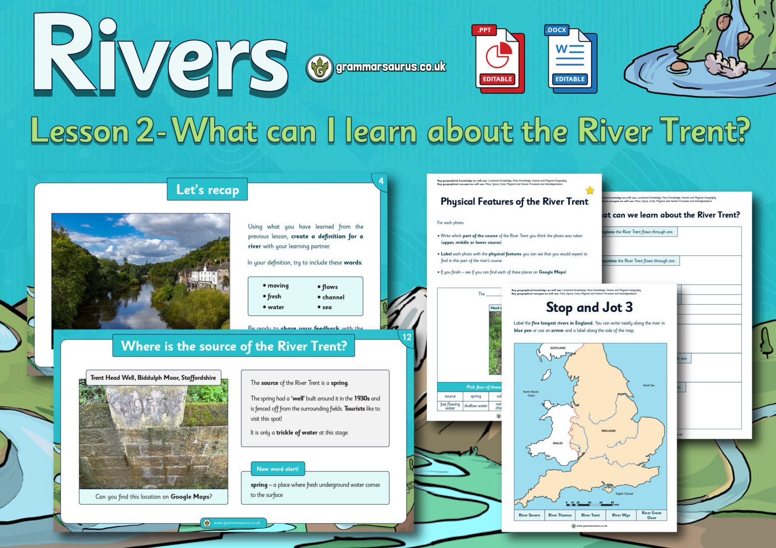 Year 5 Geography - Rivers - What can I learn about the River Trent ...