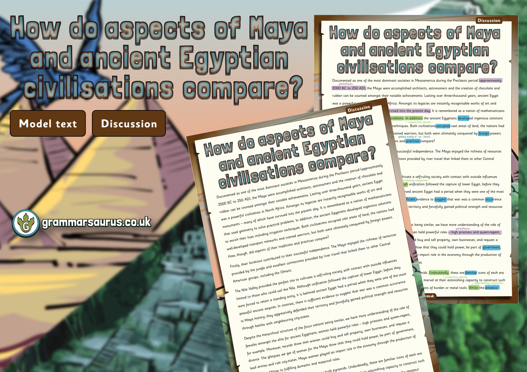 Year 6 Model Text – Discussion – How do aspects of Maya and ancient ...