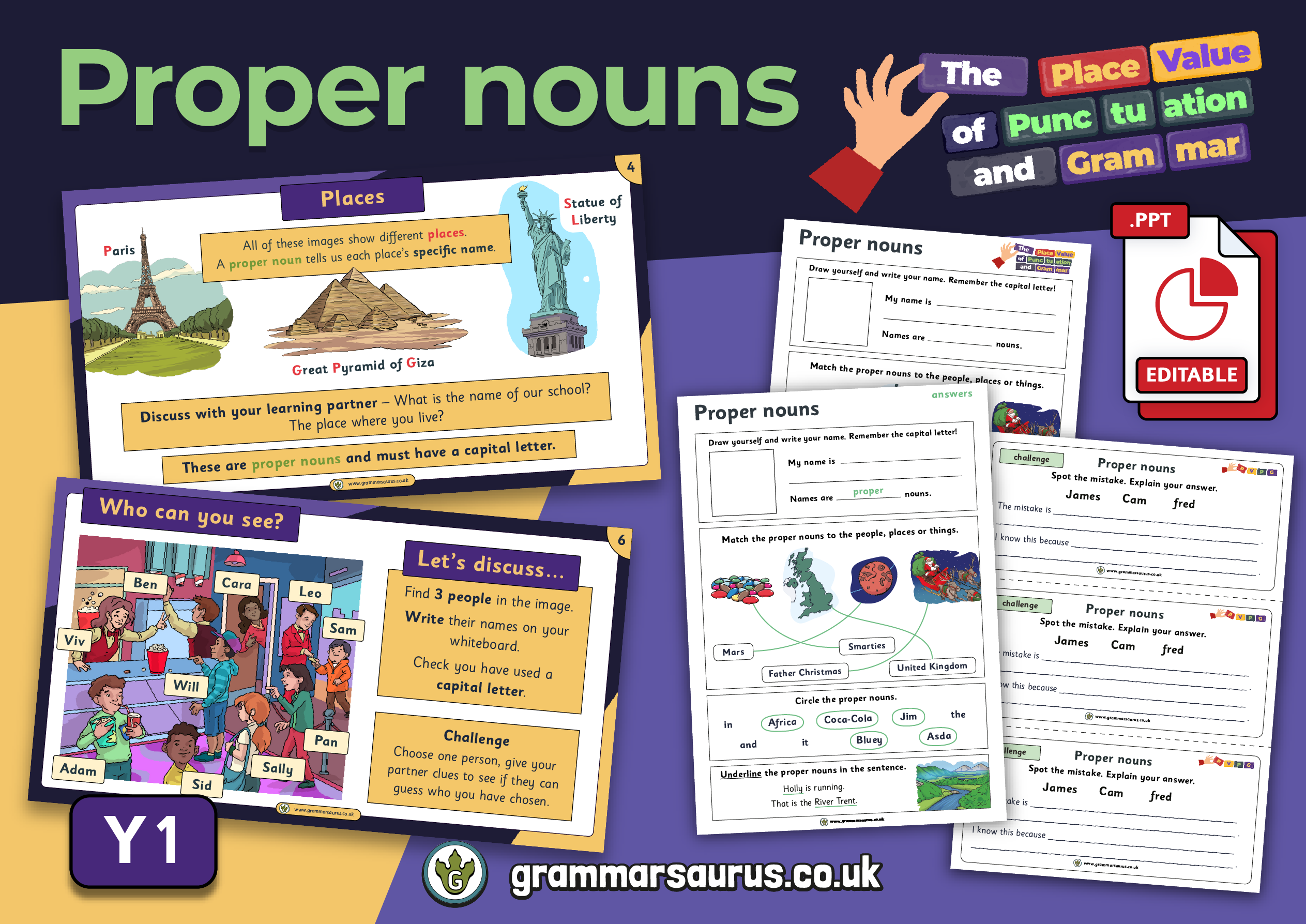 Proper Nouns Grammarsaurus