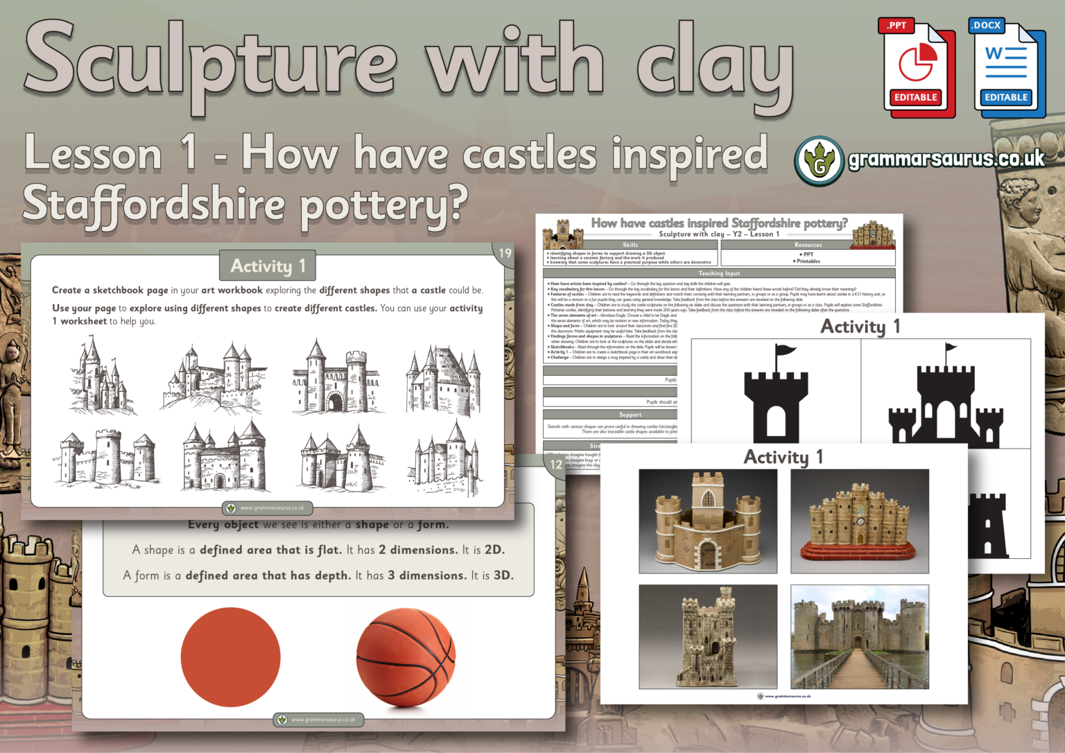 Year 2 Art Sculpture How have castles inspired Staffordshire