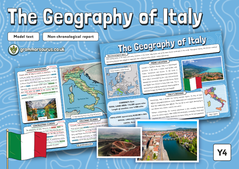 Year 4 Model Text Non Chronological Report The Geography Of Italy   Ad 29 800x566 