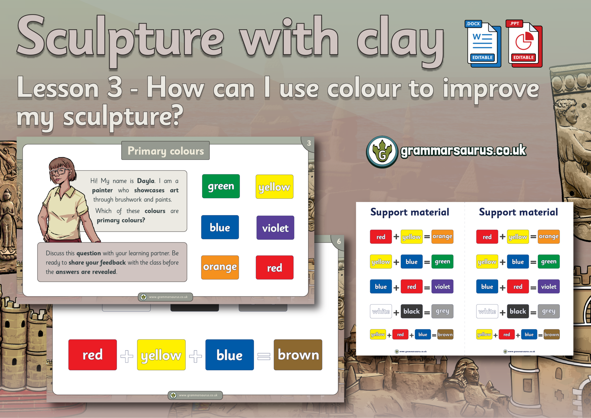 Year 2 Art Sculpture How can I use colour to enhance my sculpture