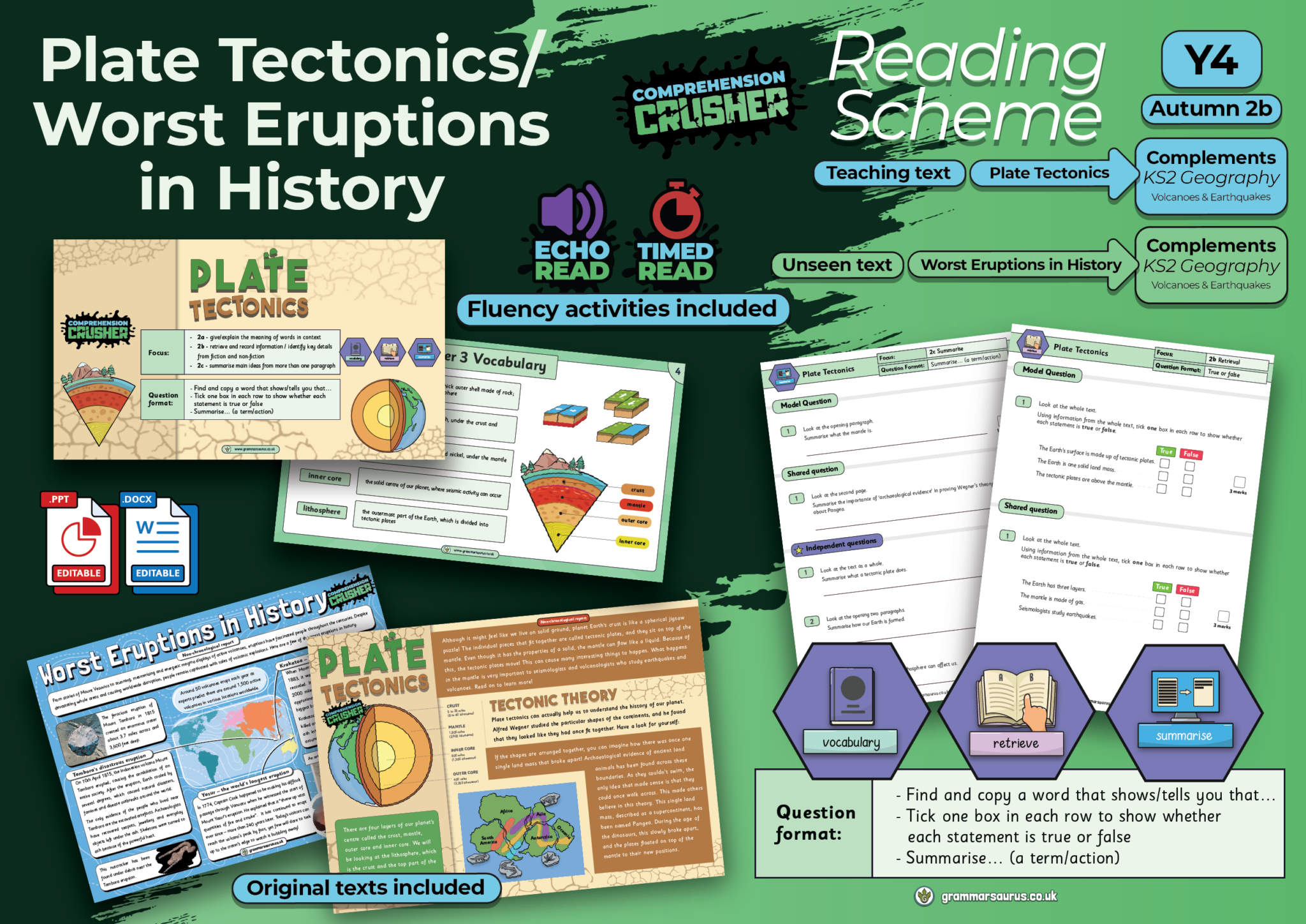 Year 4 Comprehension Crusher Reading Scheme – Autumn 2b – Plate ...