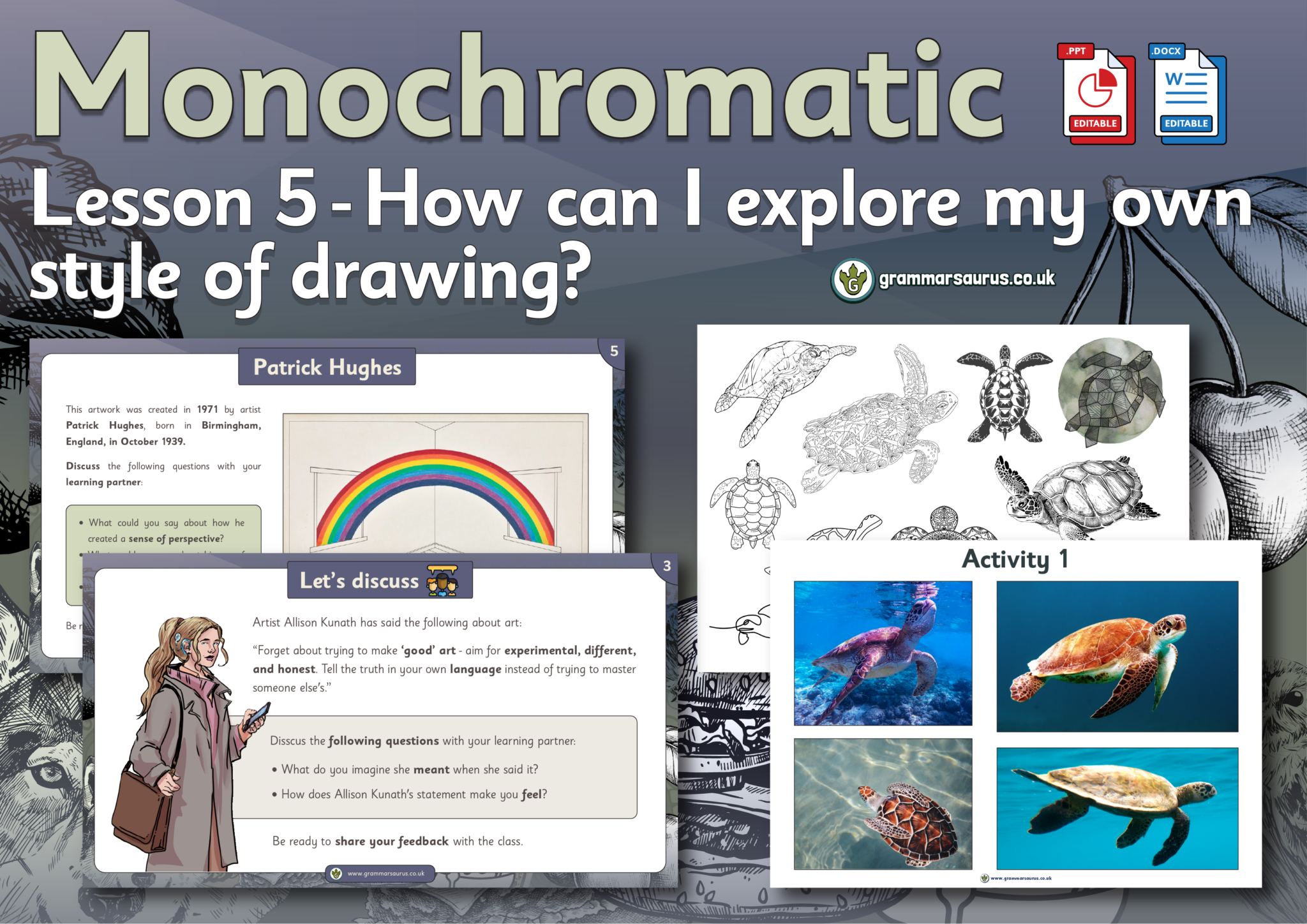 5 Style Lesson Year 5 Art – Monochromatic – How can I explore my own style of drawing ...