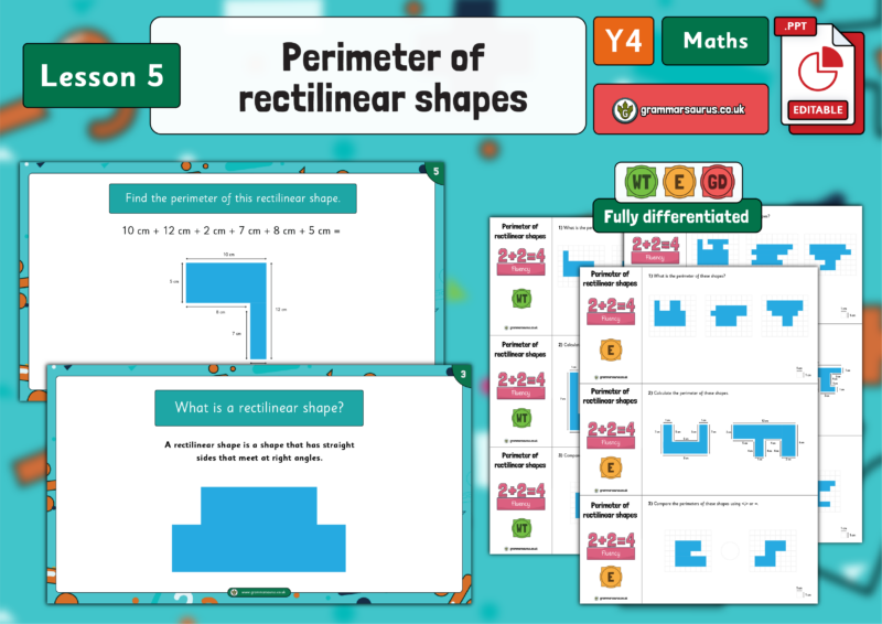 Year 4 Length and Perimeter – Perimeter of rectilinear shapes – Lesson ...