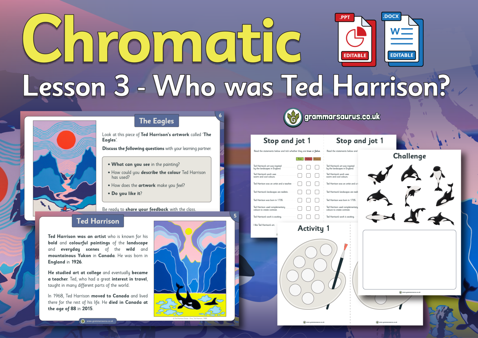 Year 2 Art – Chromatic – Who was Ted Harrison? Lesson 3 - Grammarsaurus