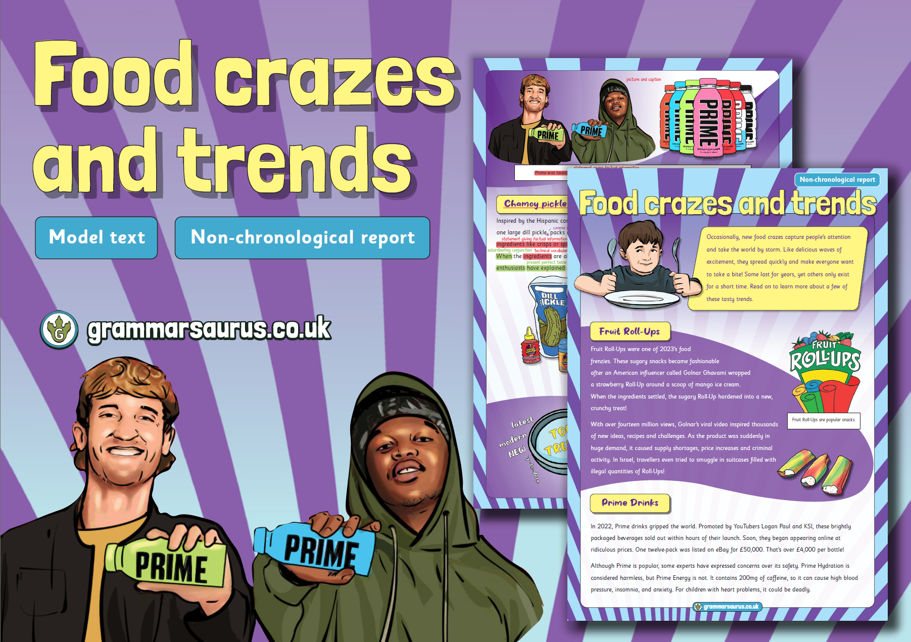 Year 3 Model Text – Non-chronological report – Food crazes and trends ...