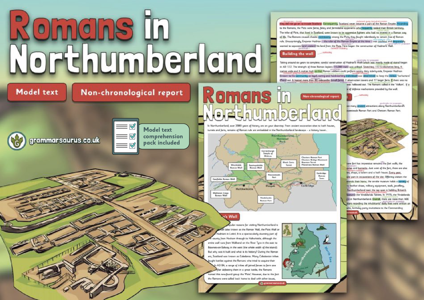 Year 6 Model Text – Non-chronological report – Romans in Northumberland ...