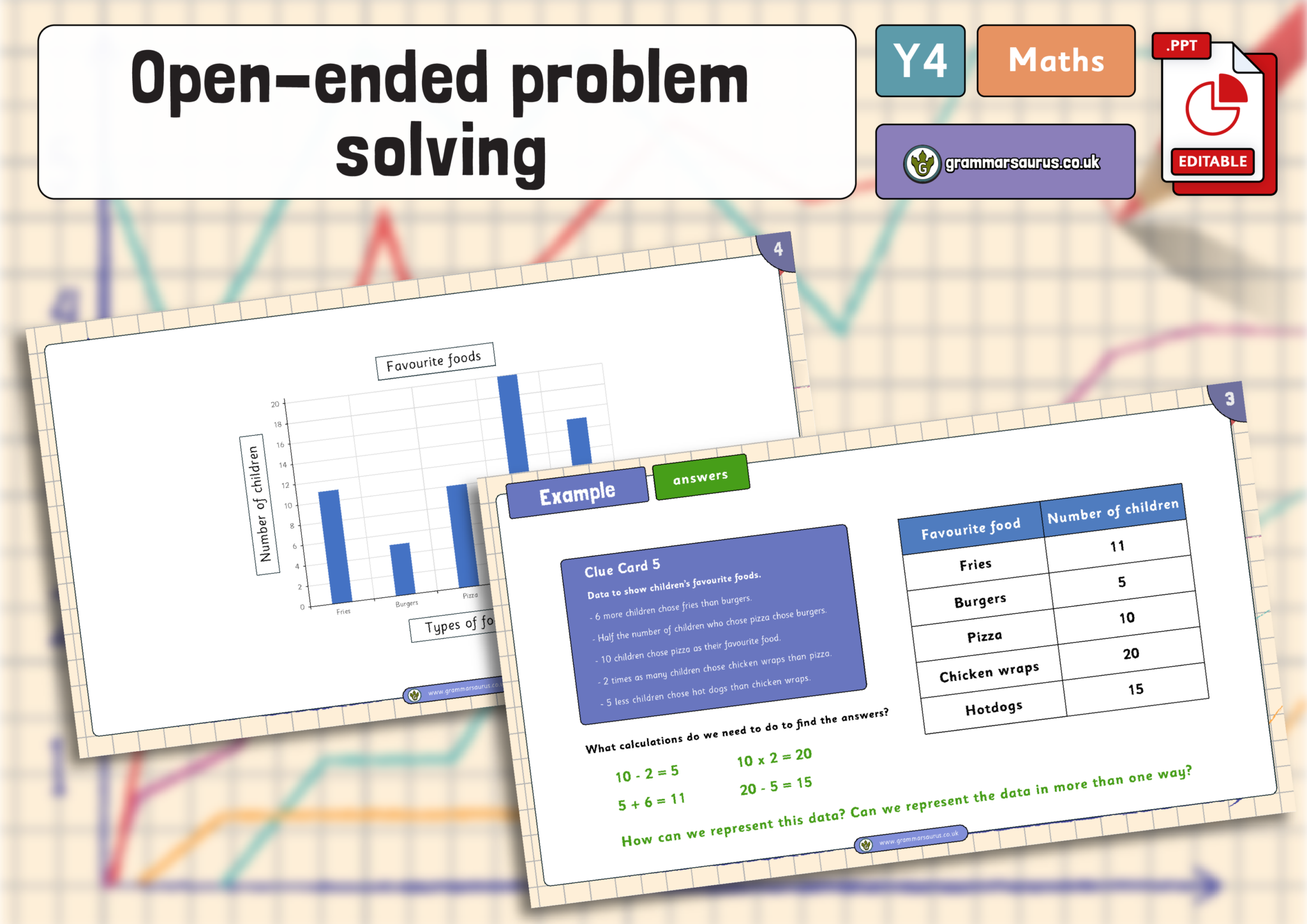 year 4 statistics problem solving