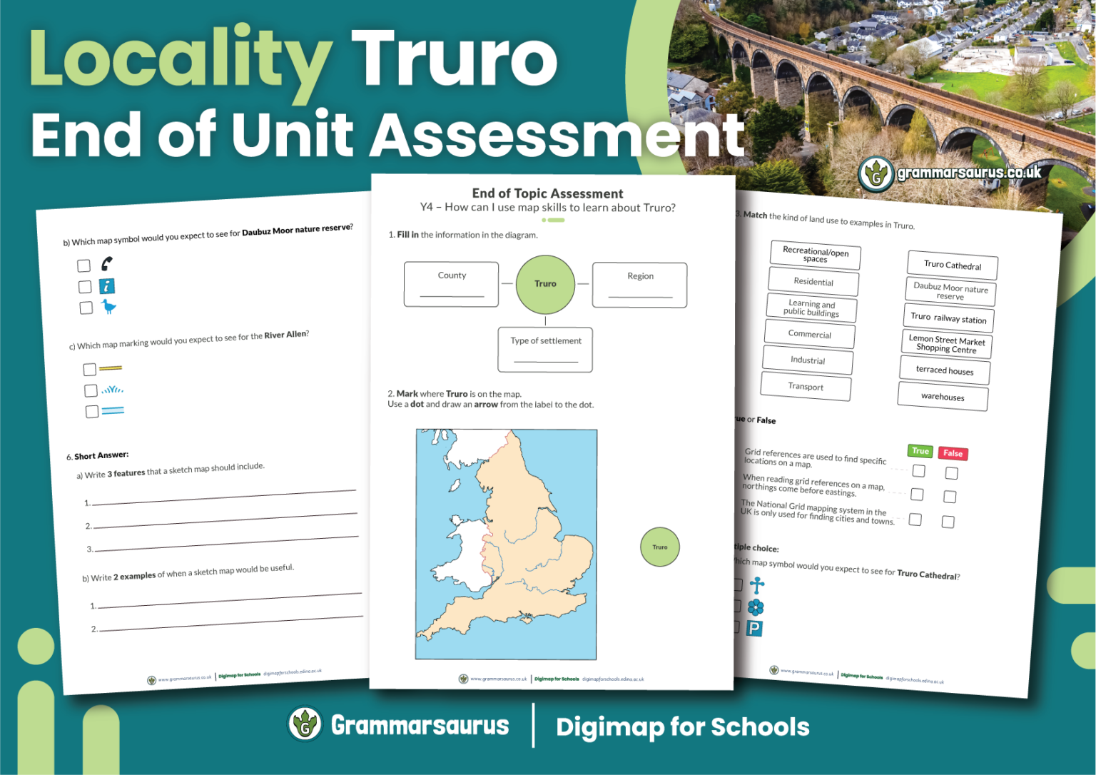 Y4 Locality Unit Truro End of Unit Assessment Grammarsaurus