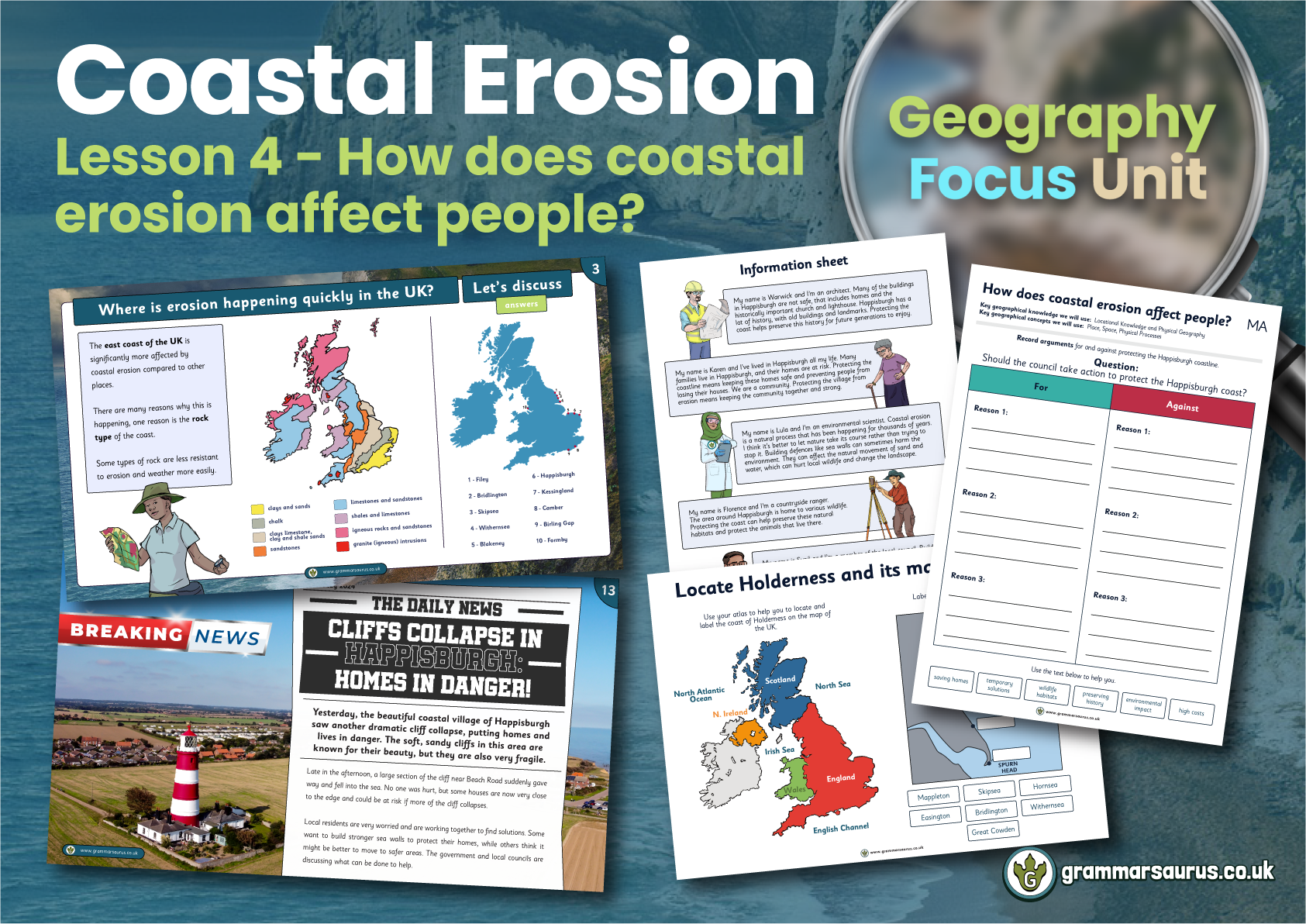 Year 4 Geography - Coastal Erosion - How does coastal erosion effect ...