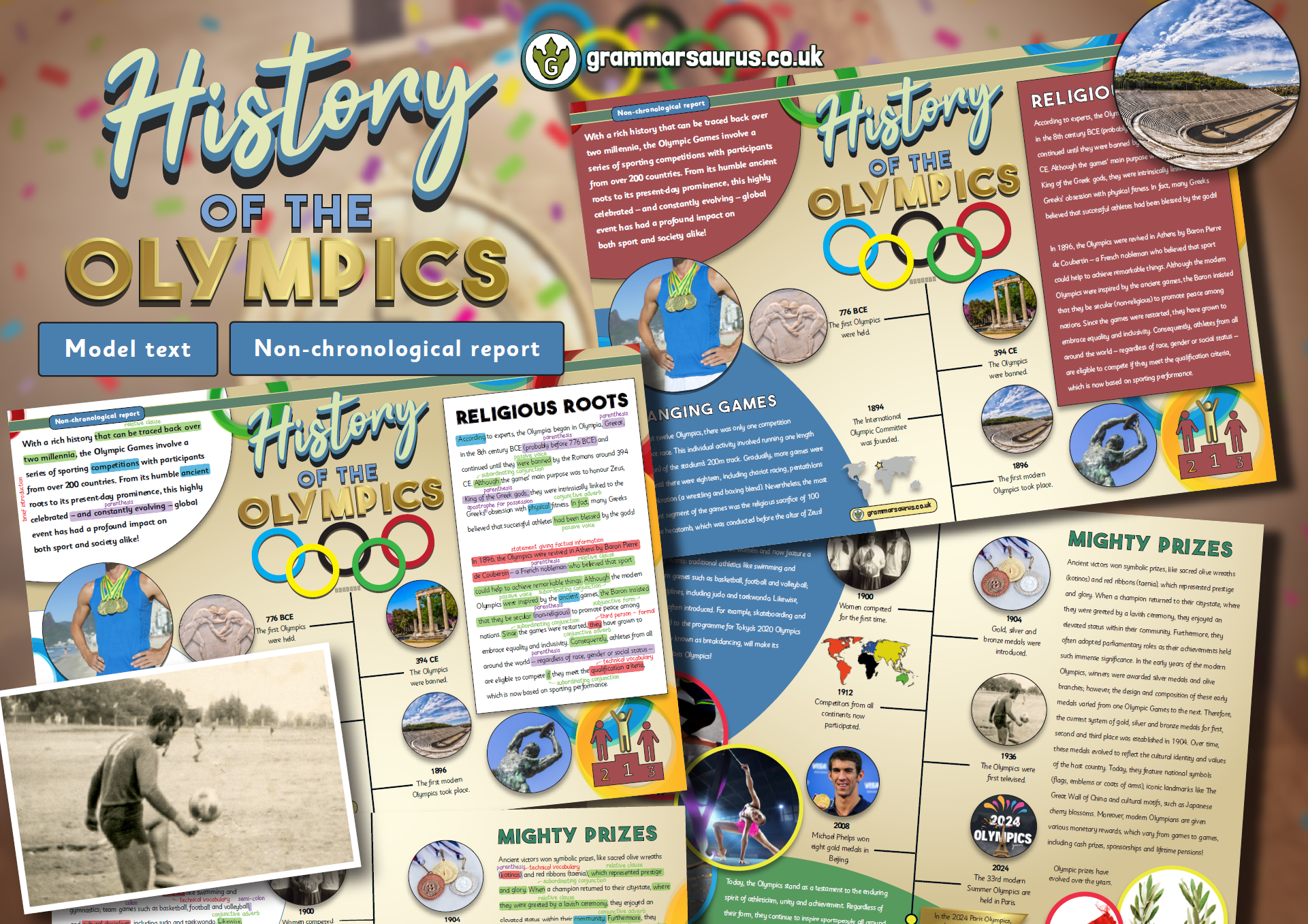 Year 6 Model Text – Non-chronological report – History of the Olympics ...