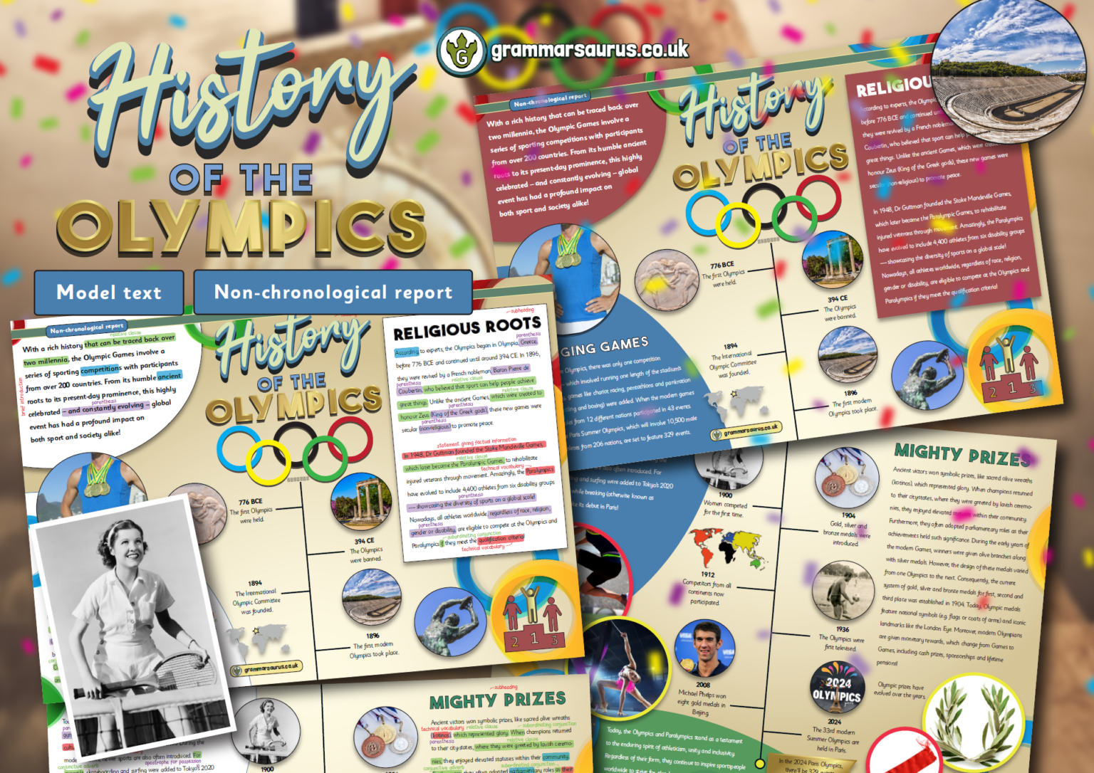 Year 5 Model Text – Non-chronological report - History of the Olympics ...