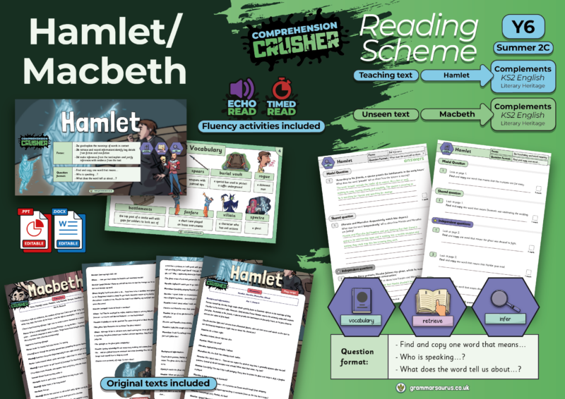 Year 6 Comprehension Crusher Reading Scheme – Summer 2c – Hamlet ...