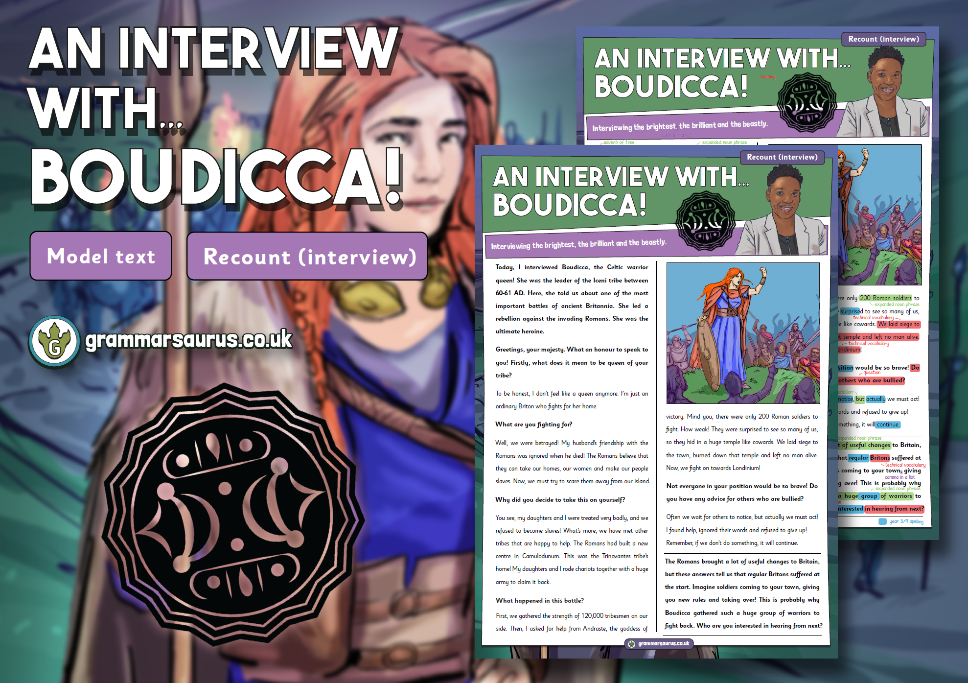 Year 3 Model Text – Interview - An interview with... Boudicca ...