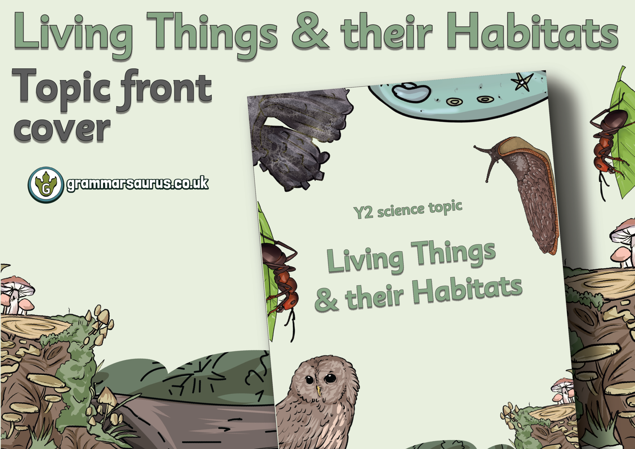 Science Living Things and their Habitats Topic Front Cover