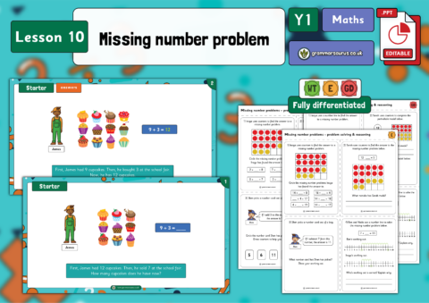 Year 1 Addition and Subtraction within 20 - Missing number problem ...