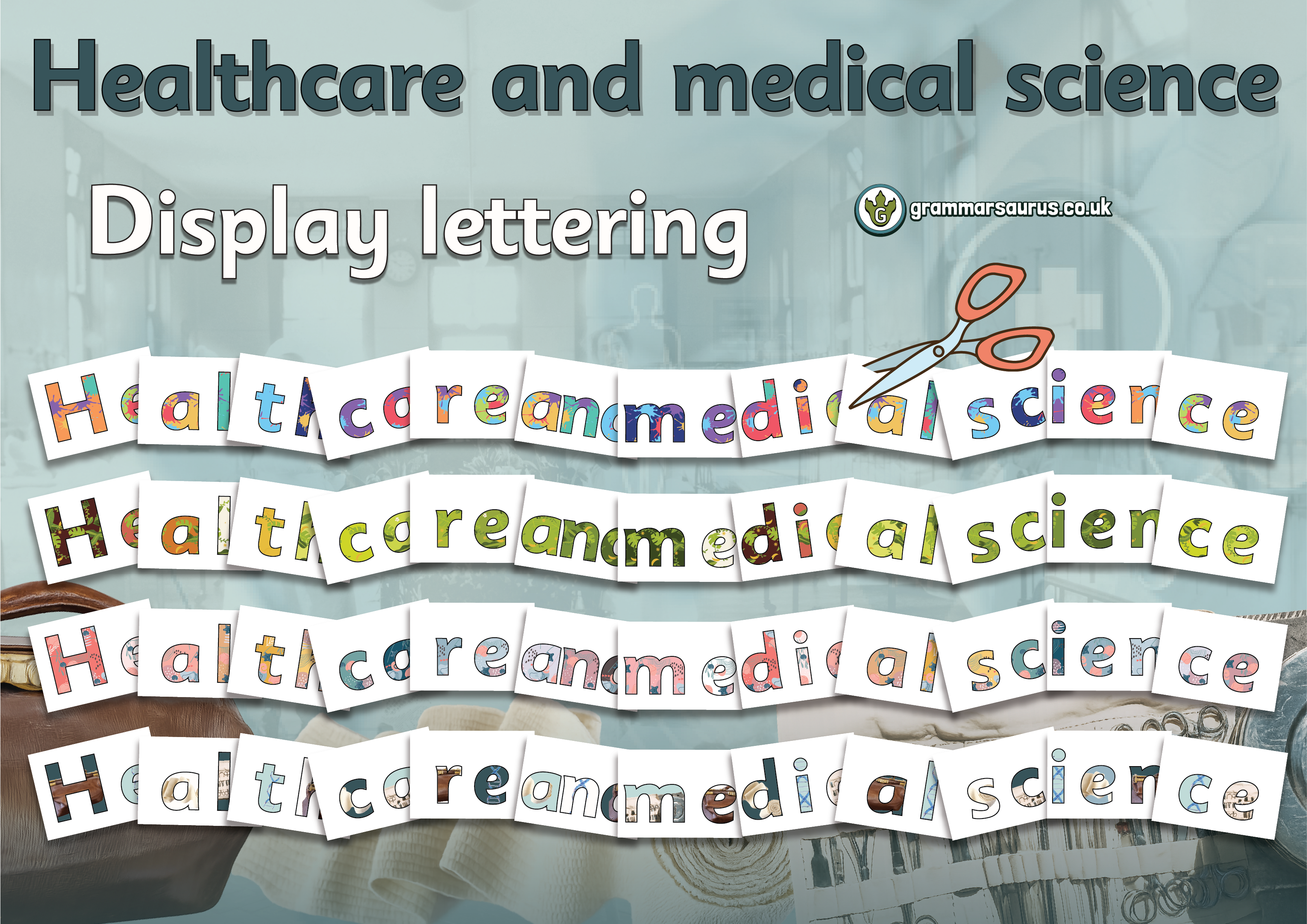 KS1 History – Healthcare and medical science – Display lettering ...