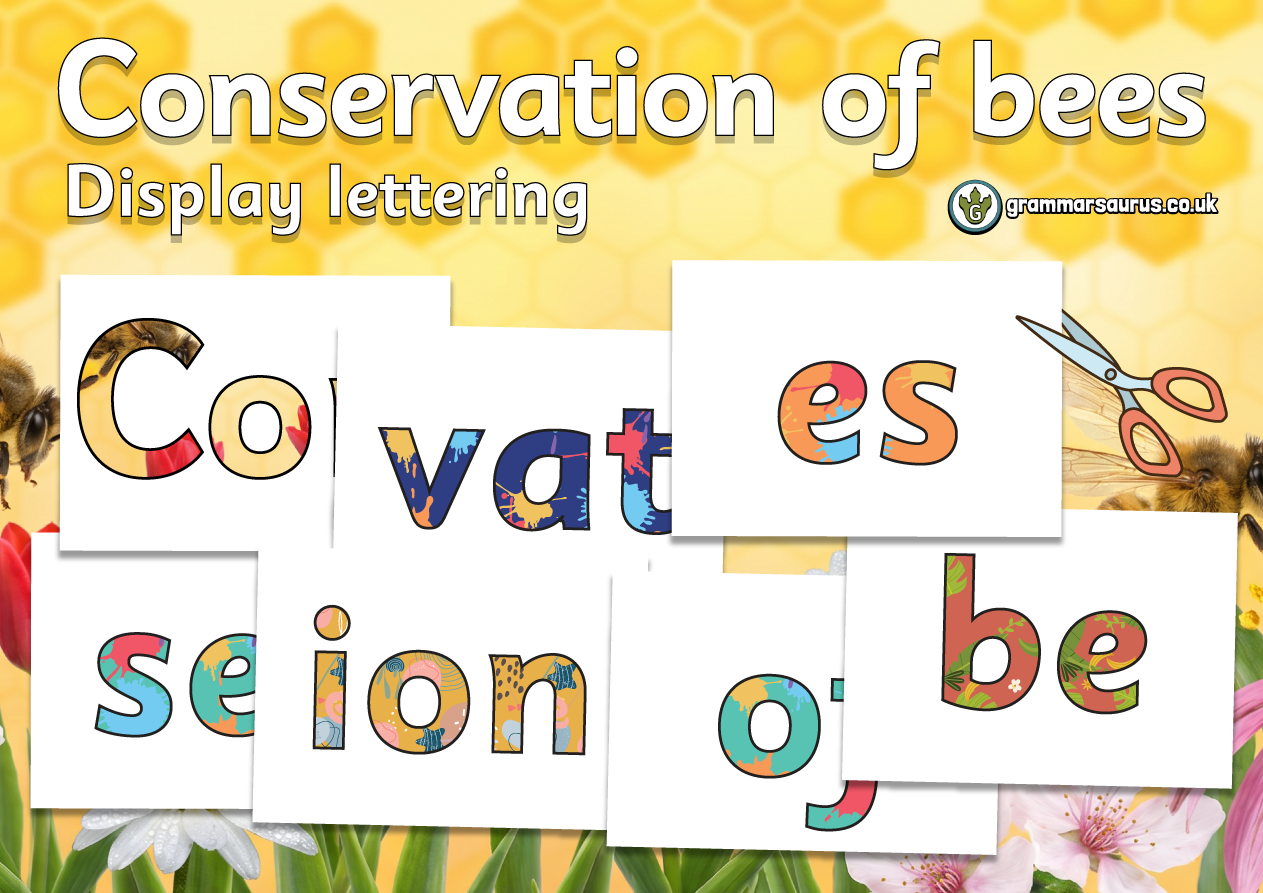 display lettering ad - Grammarsaurus